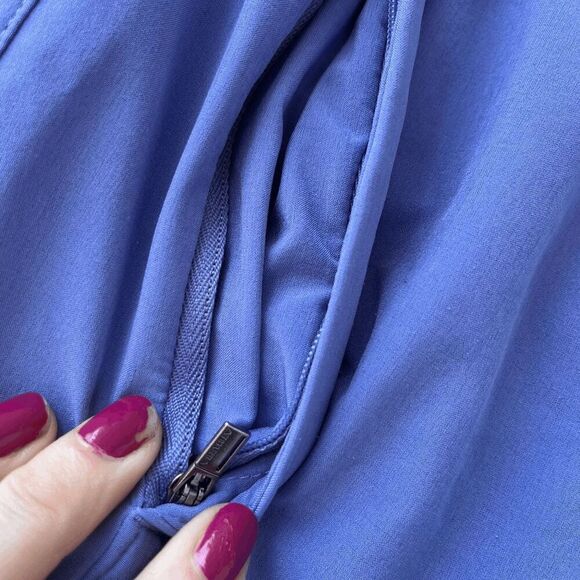 Athleta Arrival Pant Dark Adonis Blue Purple Ankle Straight - SZ 12 - Picture 3 of 8